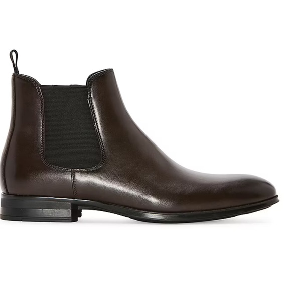 JF J.Ferrar Stanwell men’s‎ Brown faux Leather Chelsea Boots Sz 13 main image 4